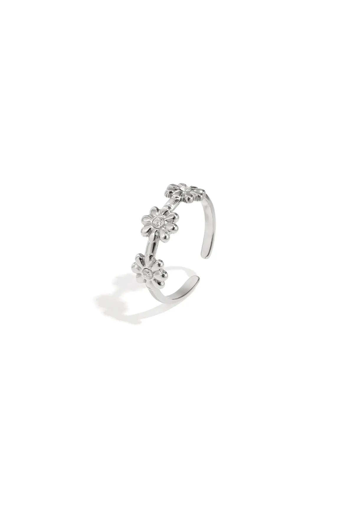 Silver Daisy Ring